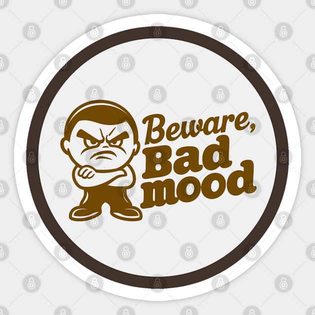 beware, bad mood Sticker by baseCompass